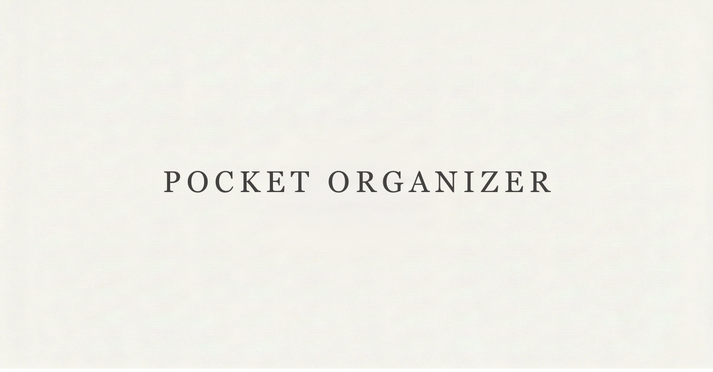 Pocket Organizer